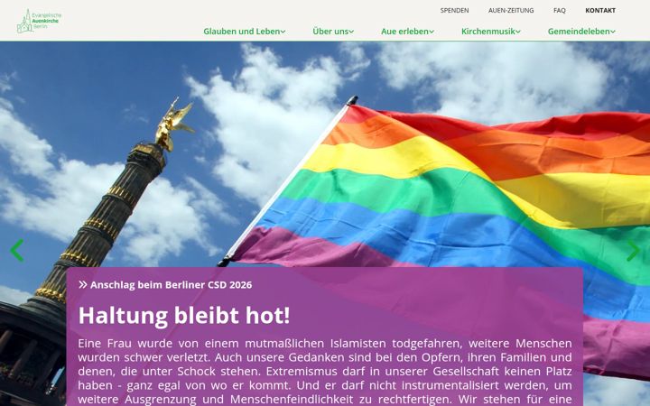 Screenshot of auenkirche.de