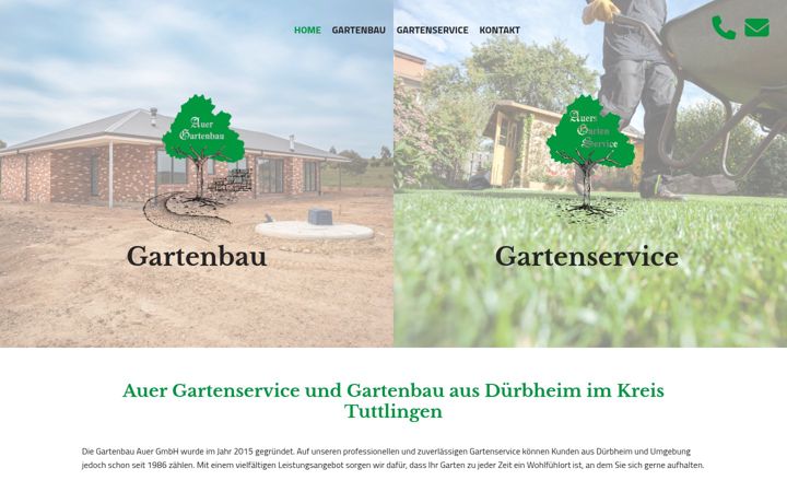 Screenshot of auer-gartenservice.de