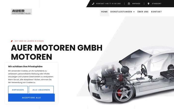 Screenshot of auer-motoren.de