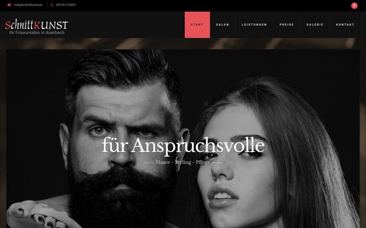 Snímek obrazovky auerbach-friseur.de