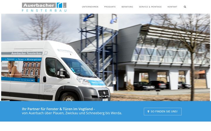 Screenshot of auerbacher-fensterbau.de