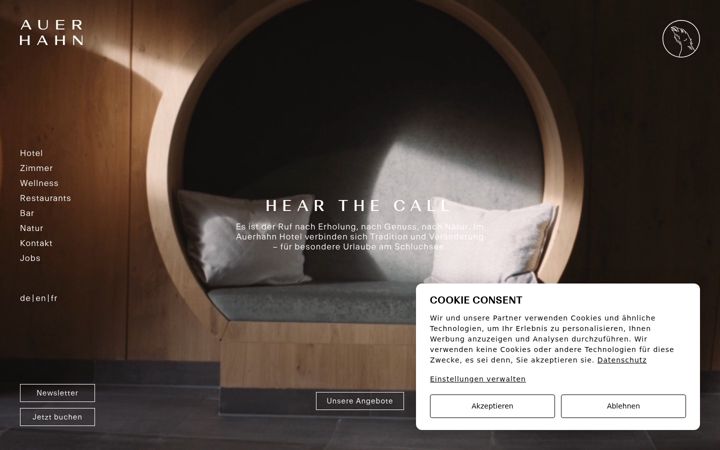 Screenshot of auerhahn-hotel.com