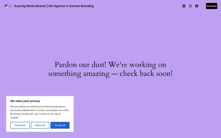 Screenshot of auernigworksbrands.4lima.at