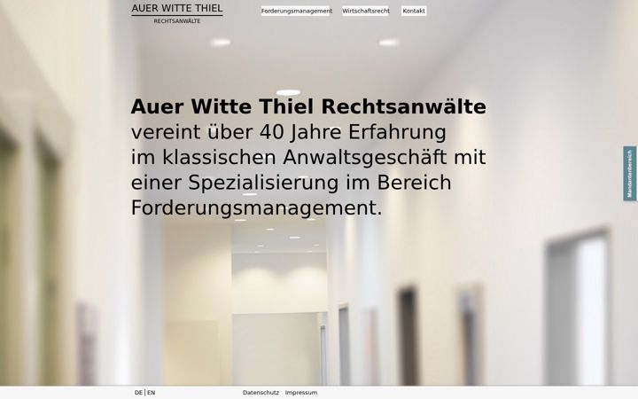 Skärmbild av auerwittethiel.de