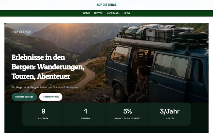 Skärmbild av auf-die-berge.de