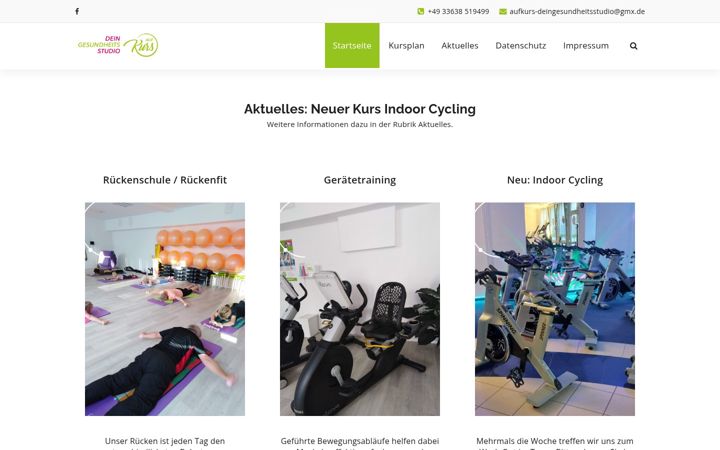 Ekrano kopija auf-kurs-studio.de