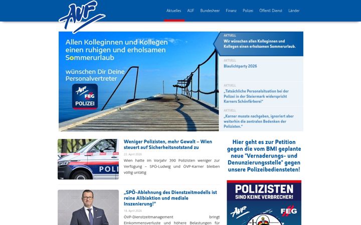 Screenshot of auf.at