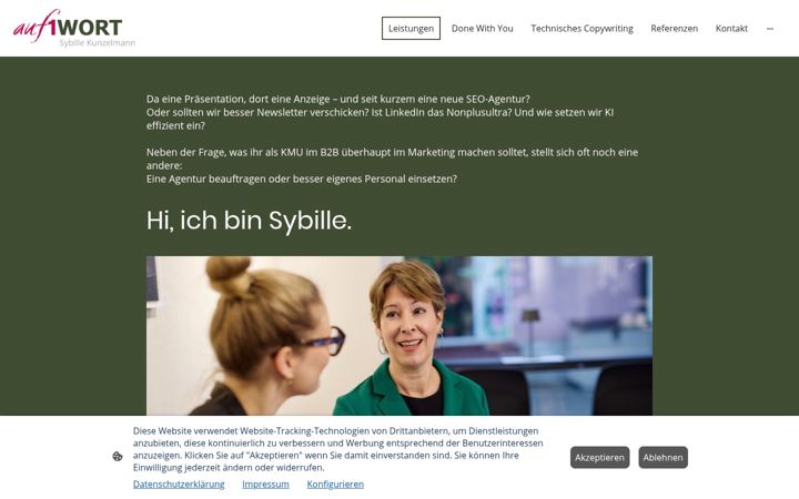 Screenshot of auf1wort.com