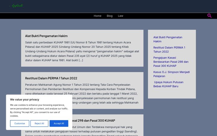 Screenshot of aufadi.com