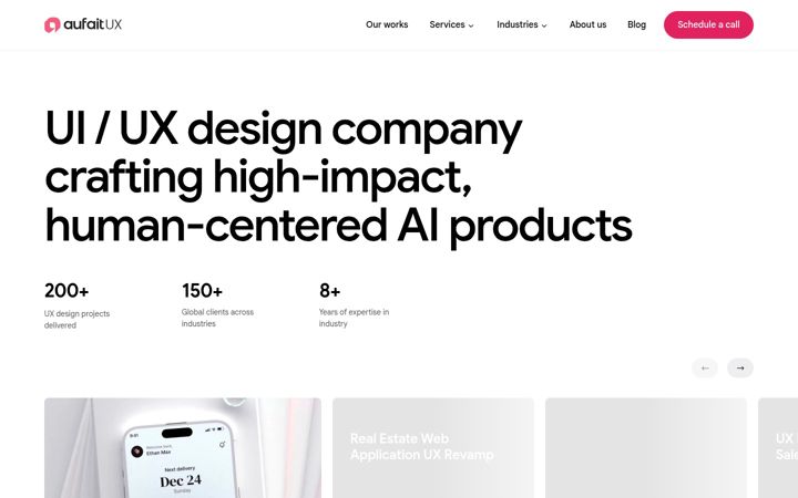 Screenshot of aufaitux.com