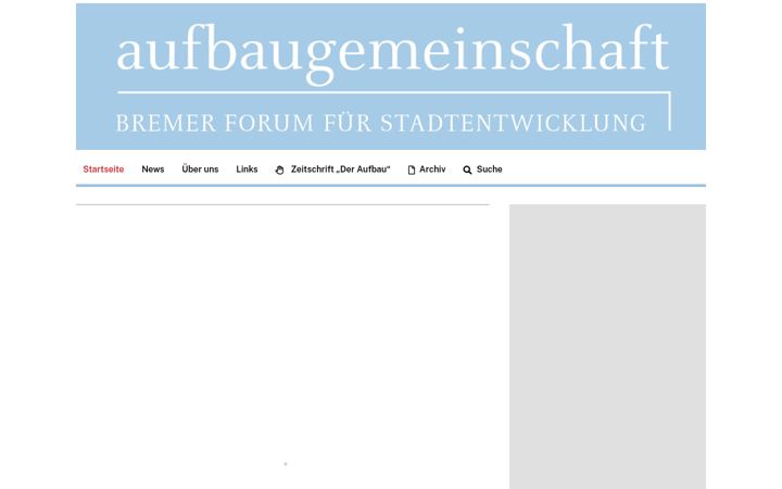 Skærmbillede af aufbaugemeinschaft-bremen.de