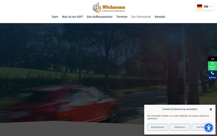 Skærmbillede af aufbauseminar-delmenhorst.de