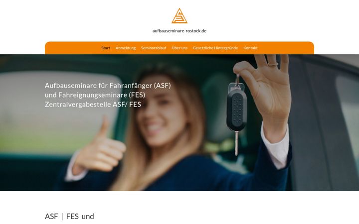 Screenshot of aufbauseminare-rostock.de