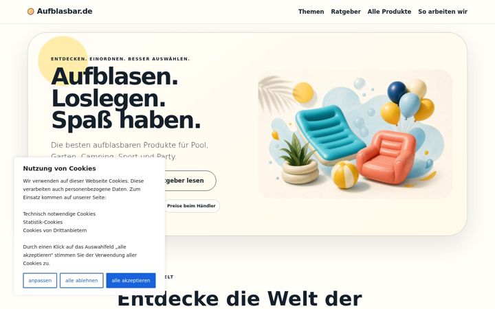 Screenshot of aufblasbar.de