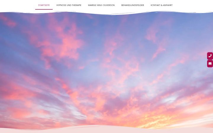 Screenshot of aufbluehen-hypnose.de