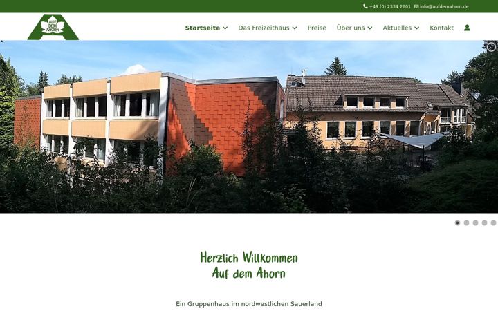Skærmbillede af aufdemahorn.de