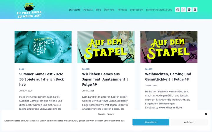 Screenshot of aufdemstapel.de