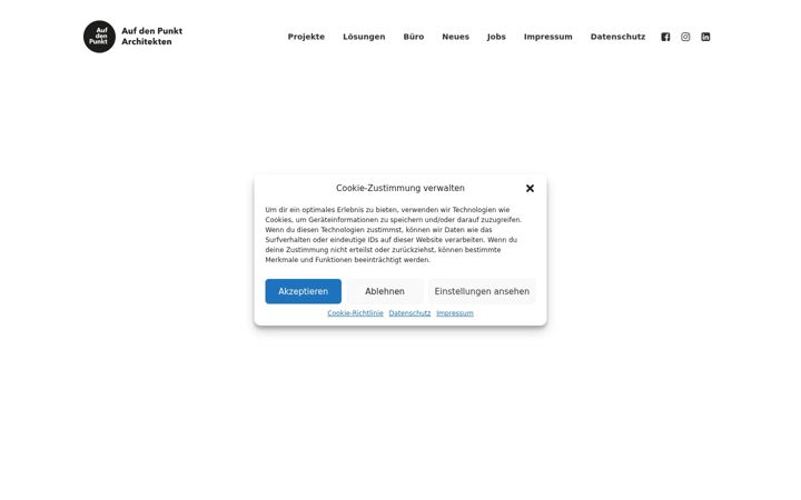 Screenshot of aufdenpunkt-architekten.de
