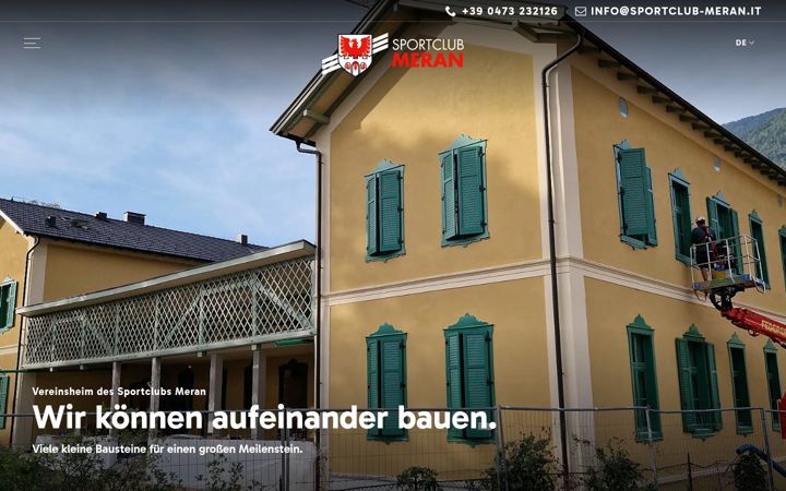 Screenshot of aufeinander-bauen.it