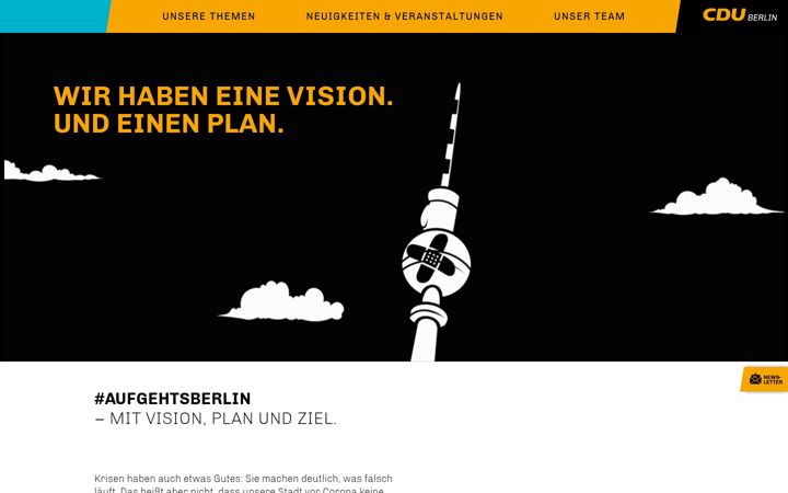 Captură de ecran a aufgehts.berlin