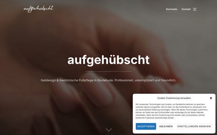 Snimka zaslona za aufgehuebscht.com
