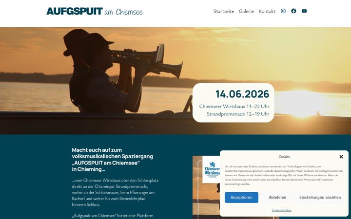 Screenshot of aufgspuit-am-chiemsee.de