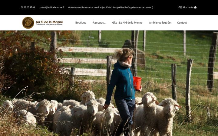 Screenshot di aufildelamonne.fr