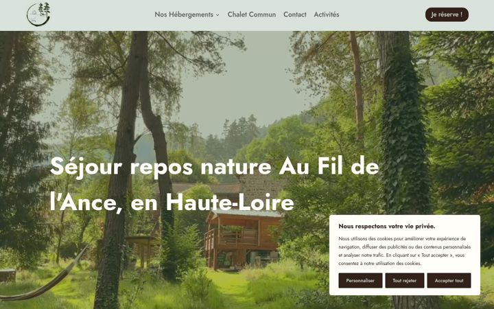 Screenshot of aufildelance.com