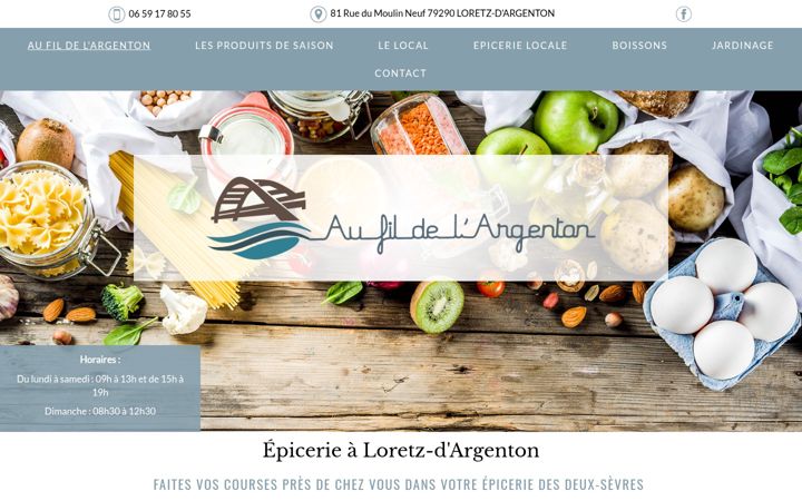 Screenshot of aufildelargenton.fr