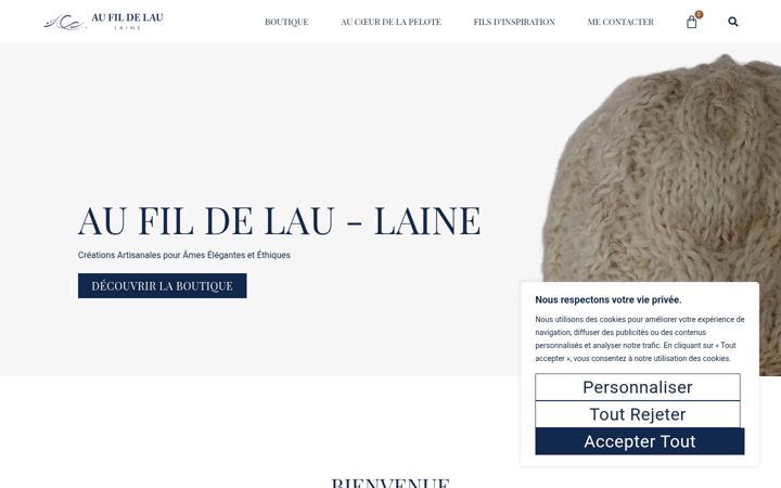 Snimka zaslona za aufildelau-laine.com