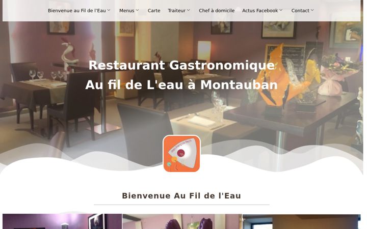 Screenshot of aufildeleau82.com