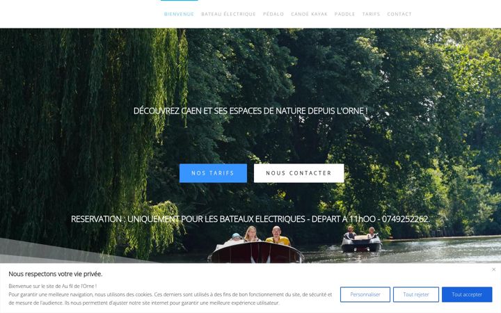 Screenshot of aufildelorne.fr