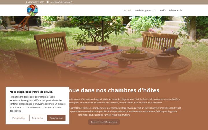 Screenshot di aufildes5saisons.fr
