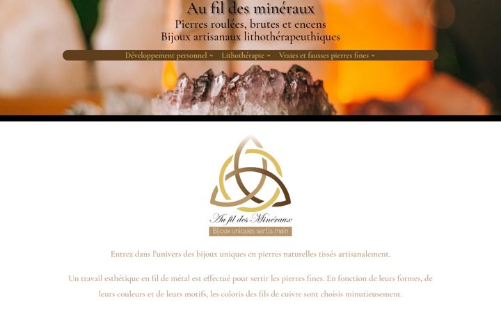 Screenshot of aufildesmineraux.fr