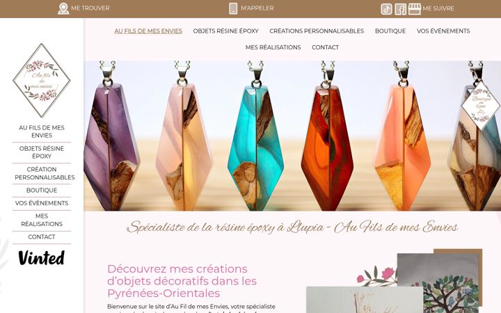 Screenshot of aufilsdemesenvies.fr