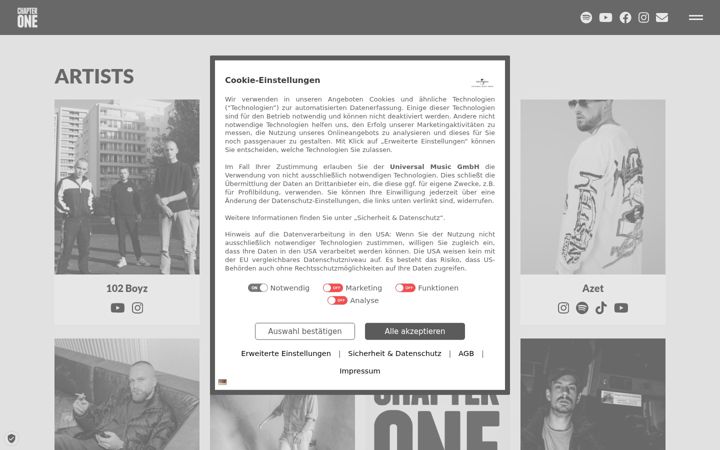 Screenshot of aufkeinenfall.com