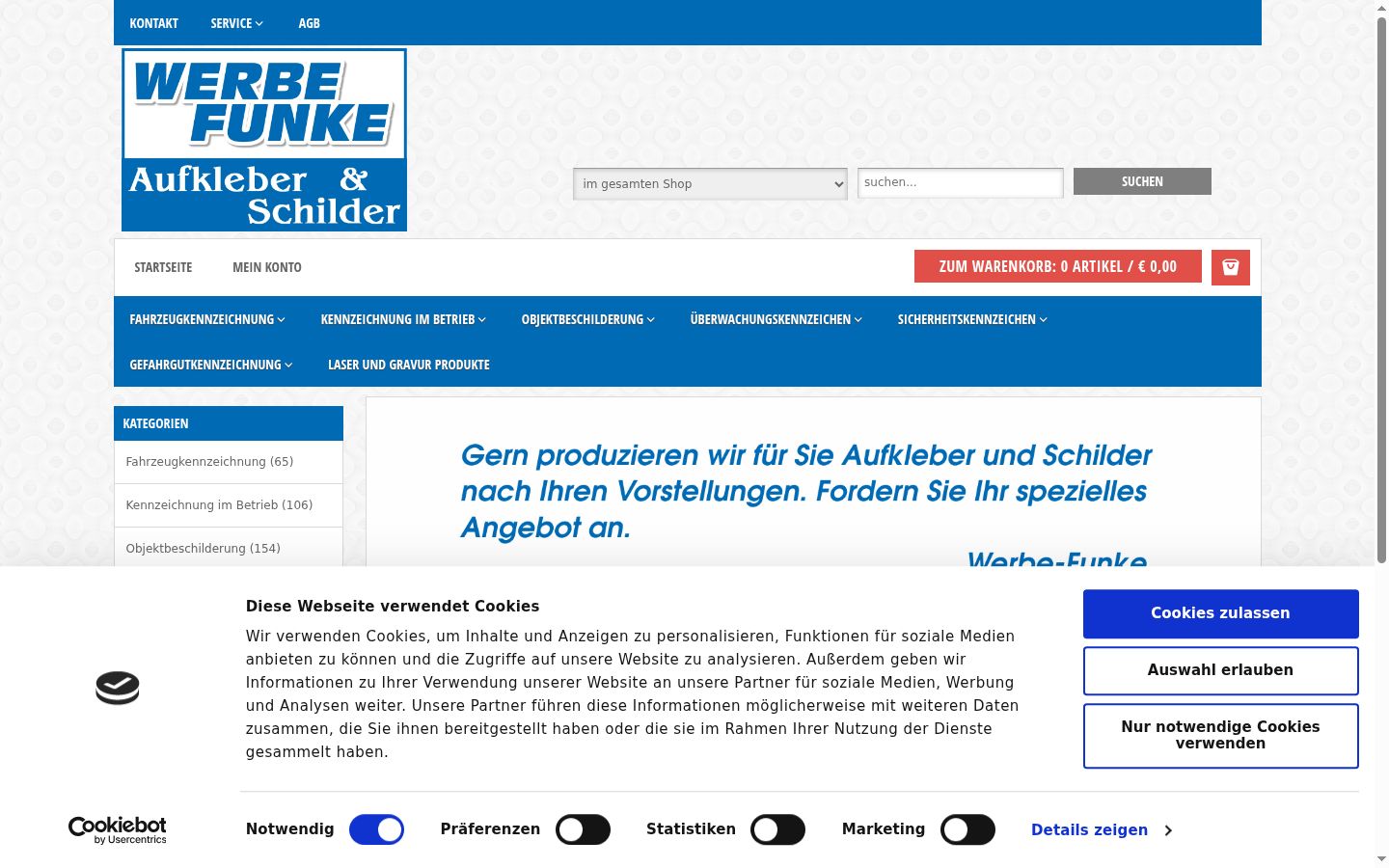 Screenshot tal-banner tal-kunsens muri qabel kwalunkwe interazzjoni
