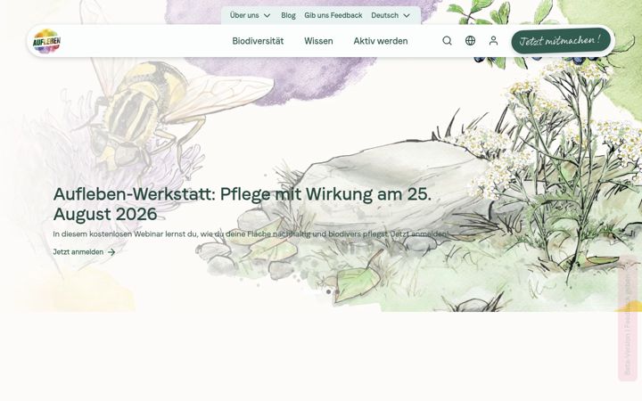 Screenshot of aufleben-natur.ch