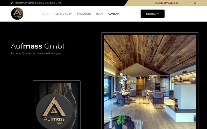 Screenshot of aufmass.co.at