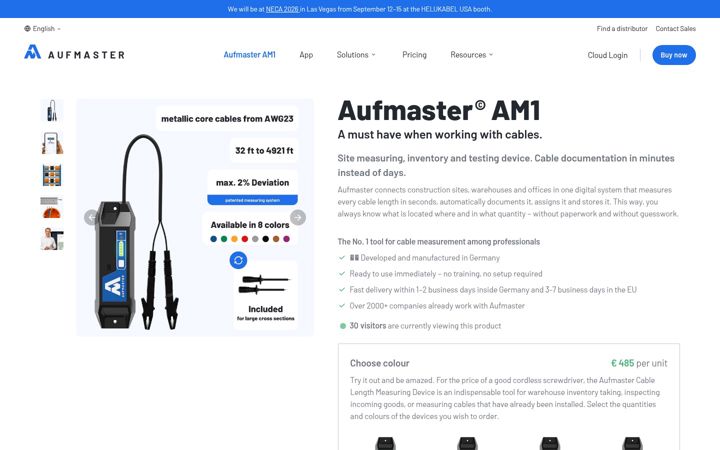 Snimka zaslona za aufmaster.com
