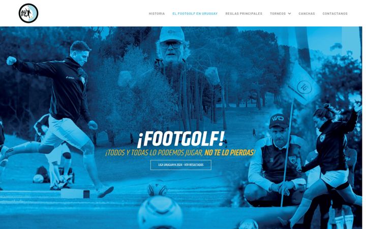 Screenshot of aufootgolf.uy