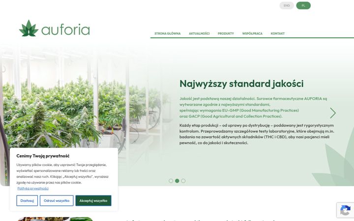 Screenshot of auforia.pl