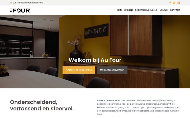 Captura de pantalla de aufour.nl