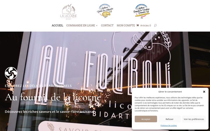 Screenshot του aufournildelalicorne.com