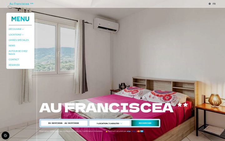 Screenshot of aufranciscea.com