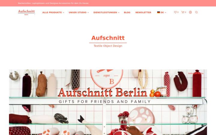 Screenshot of aufschnitt.net