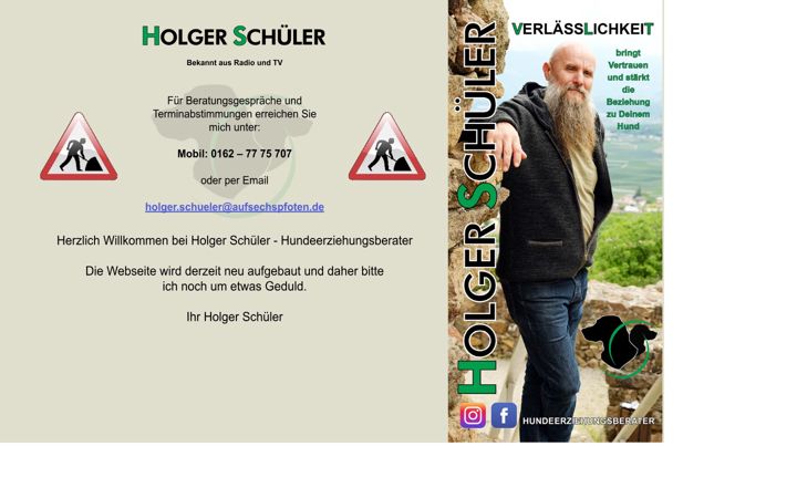 Screenshot of aufsechspfoten.de