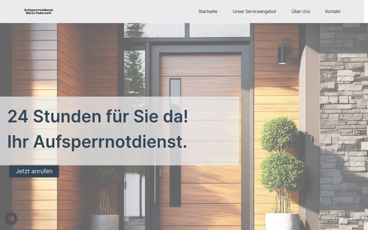 Screenshot of aufsperrdienst-mariopederzolli.de