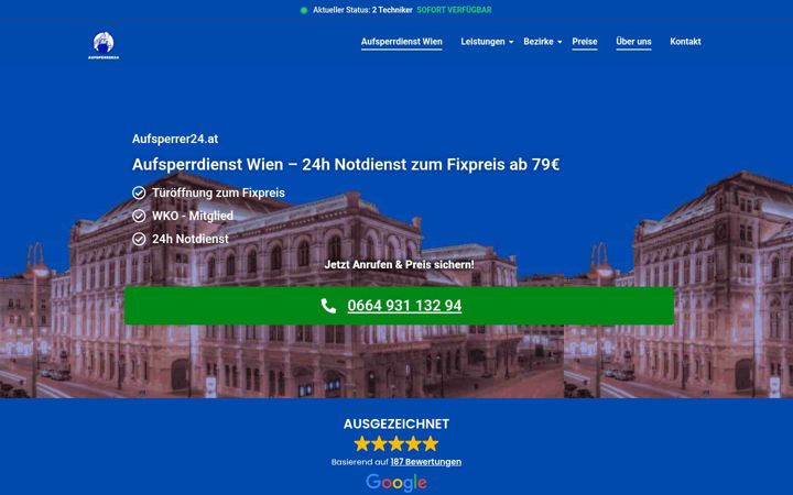 Screenshot του aufsperrer24.at