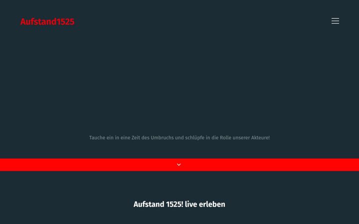 Screenshot του aufstand1525.de